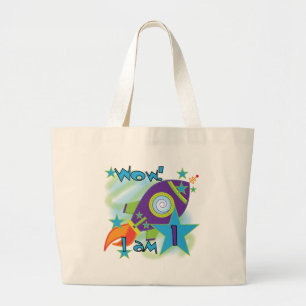 Grand Tote Bag Rocket Ship 1er Anniversaire Tshirts et cadeaux