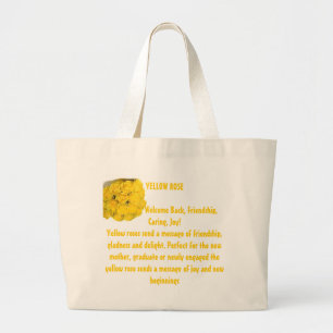 GRAND TOTE BAG ROSE JAUNE