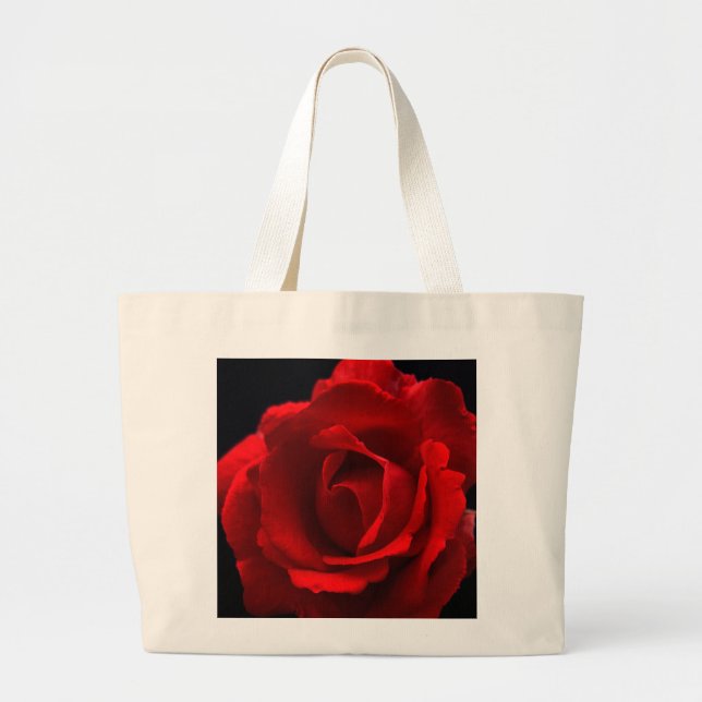 Grand Tote Bag Rose rouge jtcna (Devant)