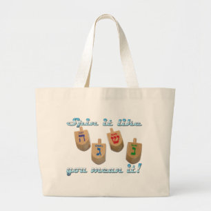 Grand Tote Bag rotation il vous aiment moyens il !