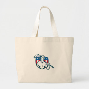 Grand Tote Bag Rouleau de peinture de transport de peintre de