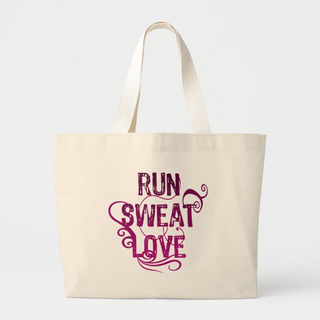 Grand Tote Bag Run Sweat Love (Devant)