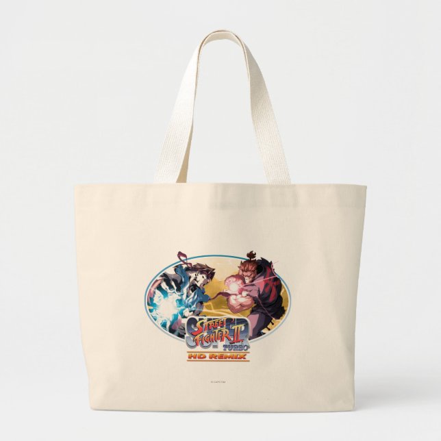 Grand Tote Bag Ryu contre Akuma (Devant)