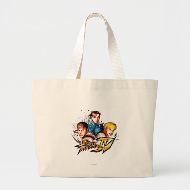 Grand Tote Bag Ryu, Ken et Chun-Li (Devant)