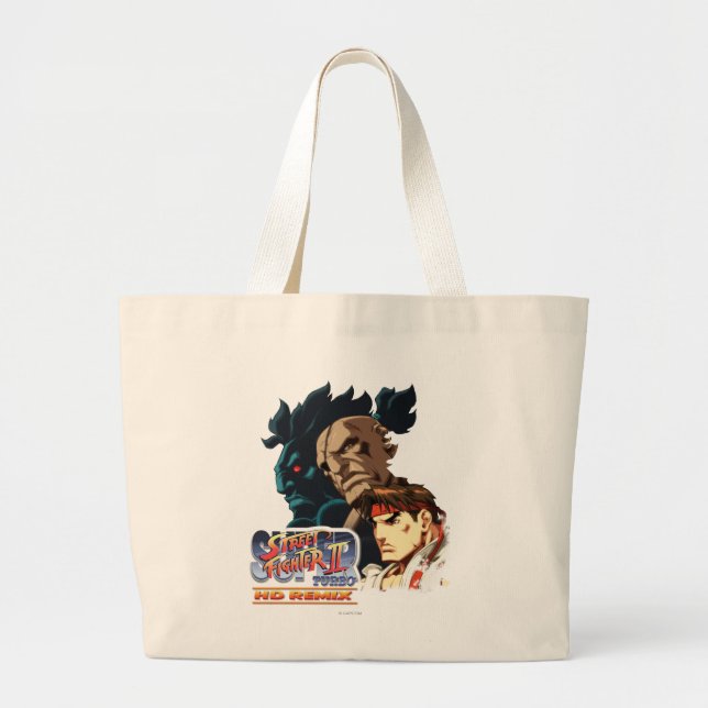 Grand Tote Bag Ryu, Sagat et Akuma (Devant)