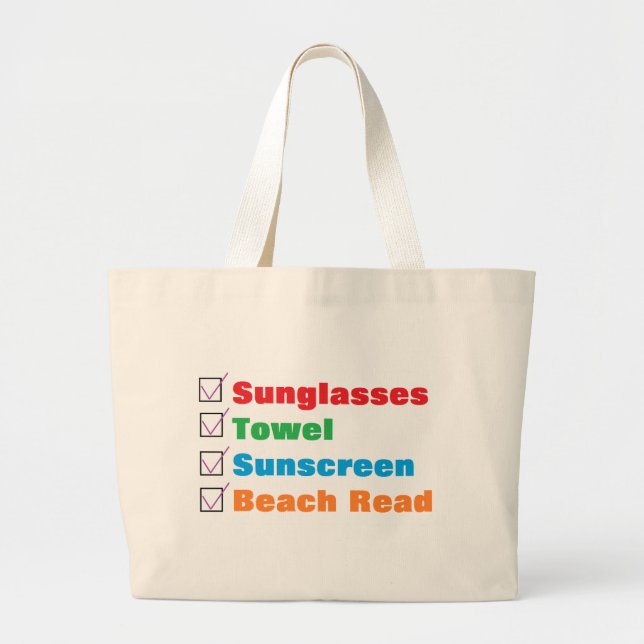 Grand Tote Bag "Sac de plage " (Devant)