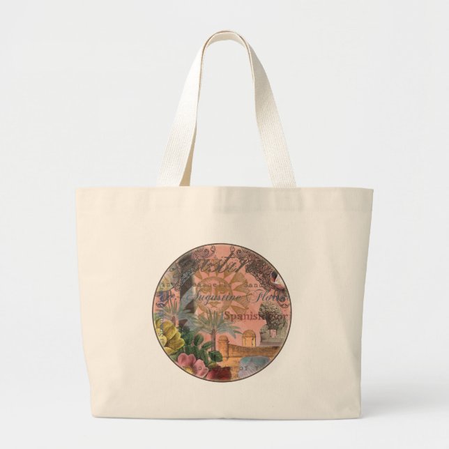 Grand Tote Bag saint augustine florida voyage art antique (Devant)