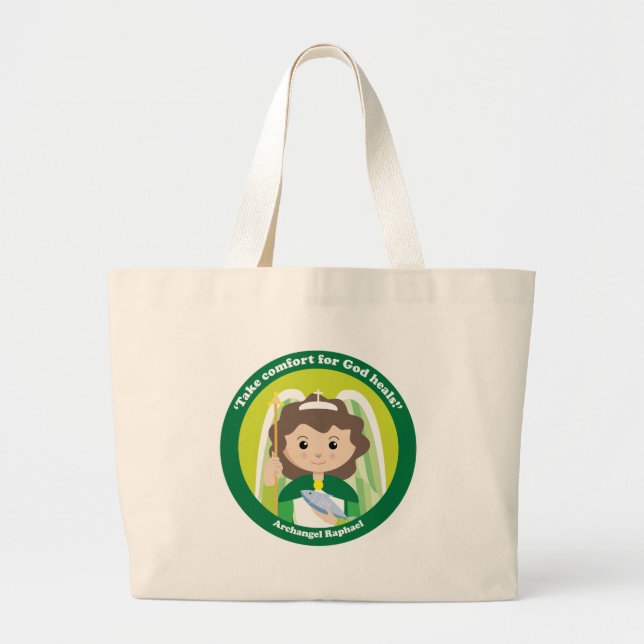 Grand Tote Bag Saint Raphaël l'Archange (Devant)