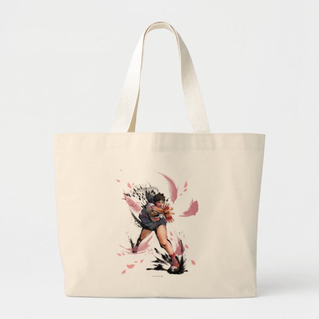 Grand Tote Bag Sakura Hadoken (Devant)