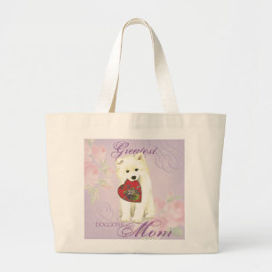 Grand Tote Bag Samoyed Heart Maman