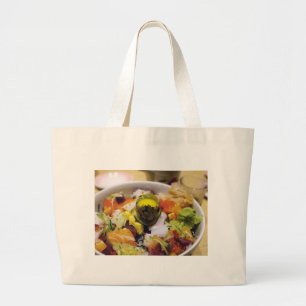 Grand Tote Bag Sashimi Saumon Thon Poisson Fruits de mer Caviar J