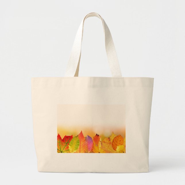 Grand Tote Bag Saut d'automne fourre-tout. (Devant)