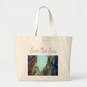 Grand Tote Bag Sauvez nos mers