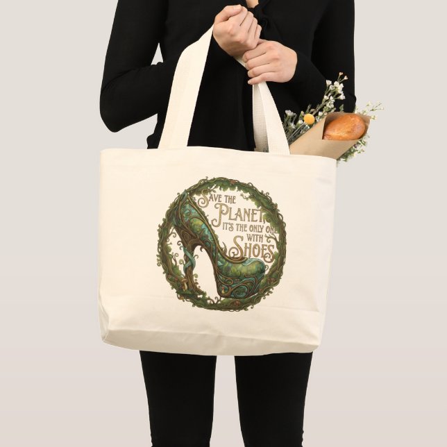 Grand Tote Bag Save the Shoe Planet Multi-Function Tote (Devant (produit))