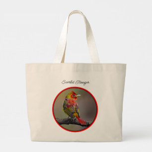 Grand Tote Bag Scarlet Tanager Molting Photographie originale