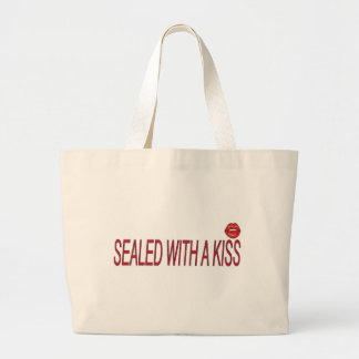 Grand Tote Bag scellé avec un baiser