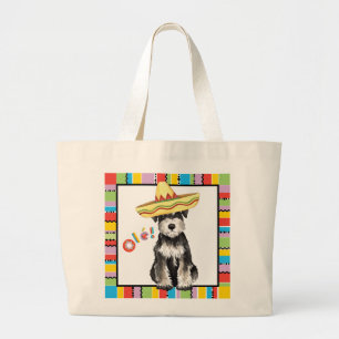 Grand Tote Bag Schnauzer miniature de fiesta