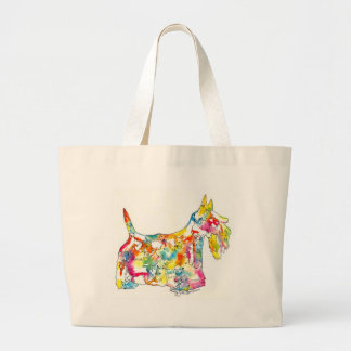 Grand Tote Bag Scotties de Brushfolks dans un Scotty