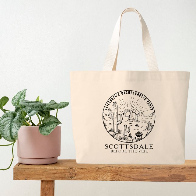 Grand Tote Bag Scottsdale Bachelorette Party (Créateur téléchargé)