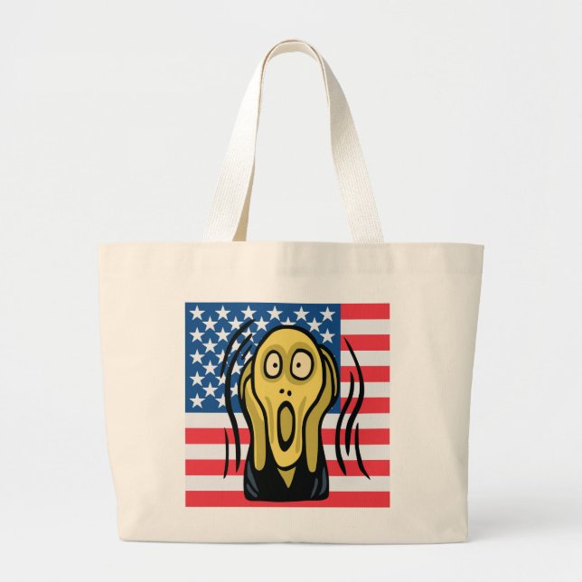 Grand Tote Bag Scream American (Devant)
