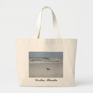Grand Tote Bag Seagull on the Beach