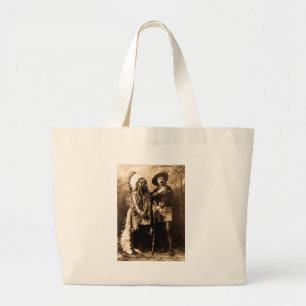 Grand Tote Bag Séance en chef Taureau et Buffalo Bill 1895