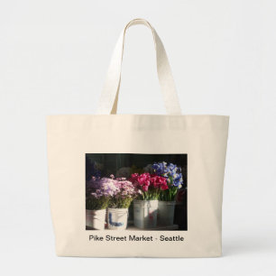 Grand Tote Bag Seattle fleurit la photo