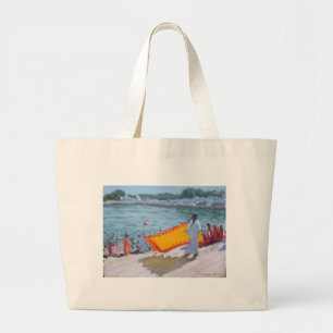 Grand Tote Bag Séchage de Sari Pushkar