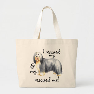 Grand Tote Bag Secourir Collie hérissée