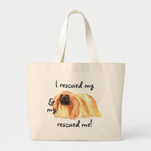 Grand Tote Bag Secourir Pekingese