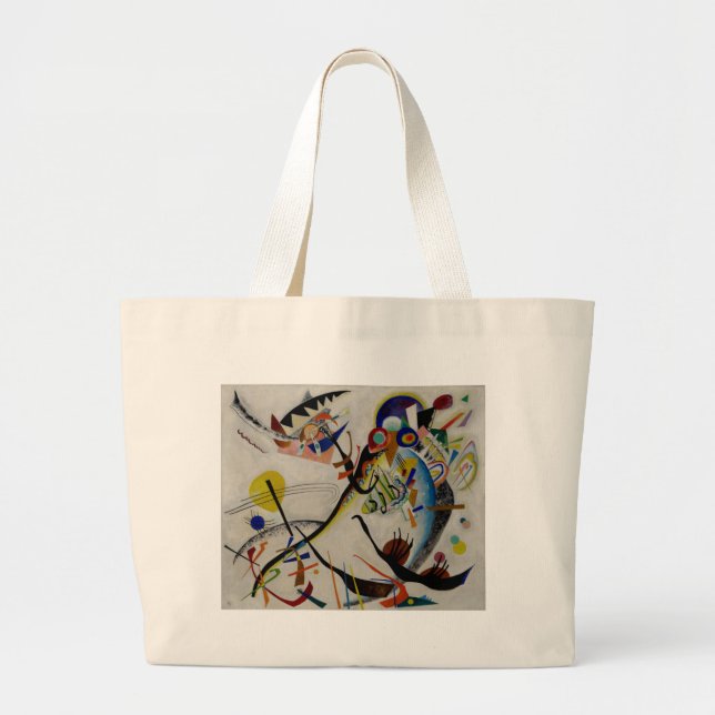 Grand Tote Bag Segment bleu Kandinsky (Devant)