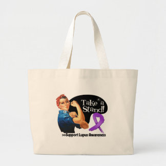 Grand Tote Bag Sensibilisation au lupus prendre position