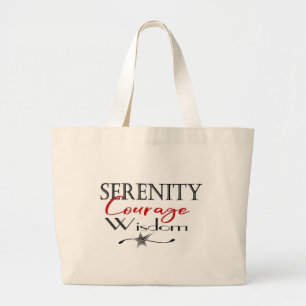 Grand Tote Bag Sérénité Courage sagesse