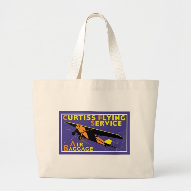 Grand Tote Bag Service de vol Curtiss (Devant)