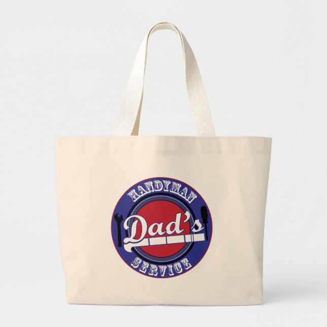 Grand Tote Bag Service du bricoleur du papa (Devant)