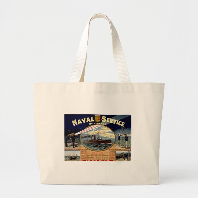Grand Tote Bag Service naval du Canada (Devant)