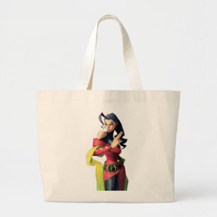 Grand Tote Bag S'est levé supportant deux doigts