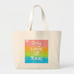 Grand Tote Bag Seul l'amour est réel