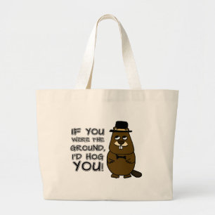 Grand Tote Bag Si tu étais le sol, je te porterais !