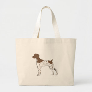 Grand Tote Bag silhouette allemande de couleur d'indicateur aux