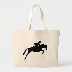 Grand Tote Bag Silhouette de cheval de pullover