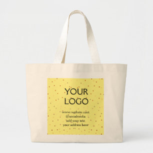 Grand Tote Bag simple et minimal ajoutez votre logo/votre design 