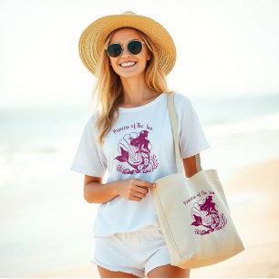 Grand Tote Bag Sirène hawaïenne-Princesse des Pêcheurs de mer-