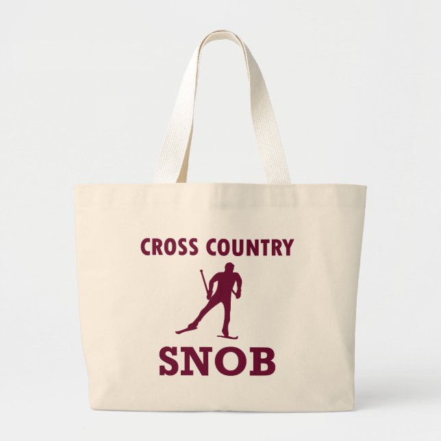 Grand Tote Bag Ski de fond (Devant)