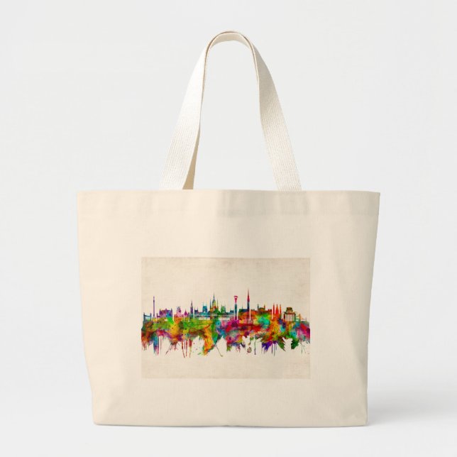 Grand Tote Bag Skyline de Budapest (Devant)