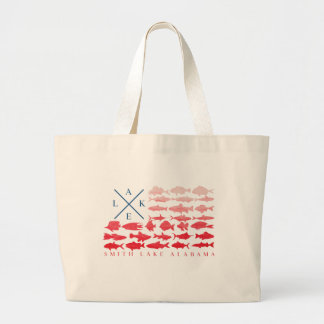 Grand Tote Bag Smith Lake Alabama Fishing Flag Tote