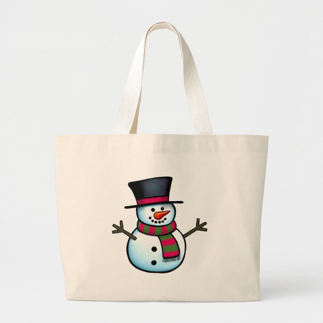 Grand Tote Bag Snowman (Devant)