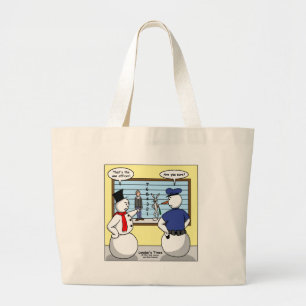 Grand Tote Bag Snowman sans bruit Bunny Suspect Cadeaux et Tee -
