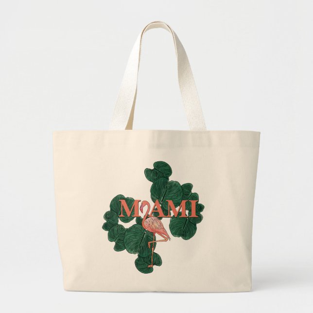 Grand Tote Bag soirée bachelorette à Miami (Devant)