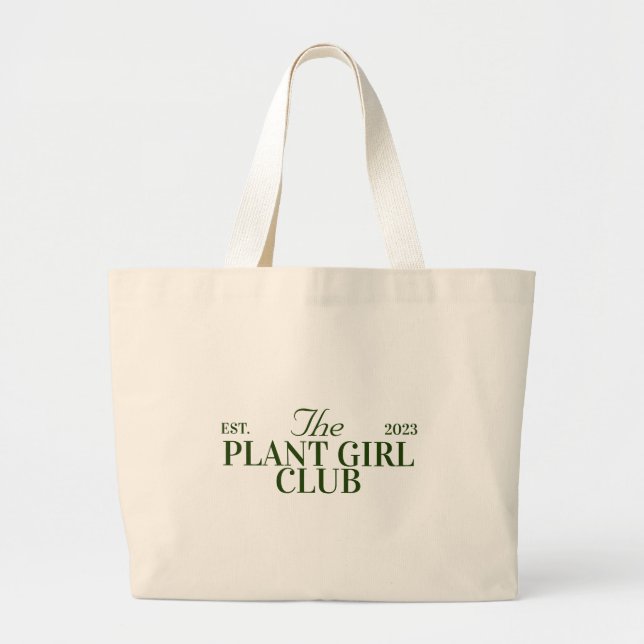 Grand Tote Bag soirée plante club à thème (Devant)